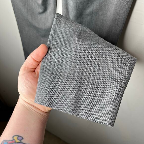 BANANA REPUBLIC Sloan Ankle Button Trousers Gray Size 8 - Picture 5 of 11